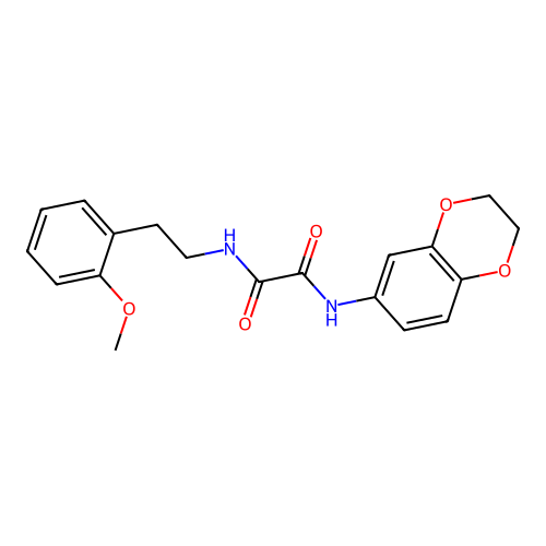 N1-(2,3-dihydrobenzo[b][1,4]dioxin-6-yl)-N2-(2-methoxyphenethyl)oxalamide structure