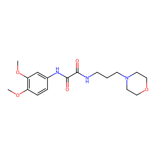 N1-(3,4-dimethoxyphenyl)-N2-(3-morpholinopropyl)oxalamide structure