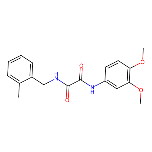 N1-(3,4-dimethoxyphenyl)-N2-(2-methylbenzyl)oxalamide structure