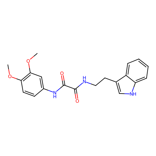 N'-(3,4-dimethoxyphenyl)-N-[2-(1H-indol-3-yl)ethyl]oxamide structure