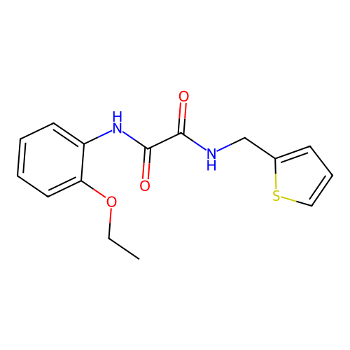 N'-(2-ethoxyphenyl)-N-(thiophen-2-ylmethyl)oxamide structure
