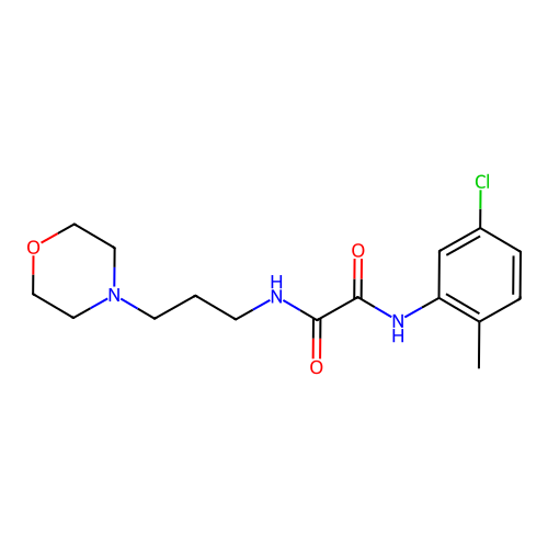 N-(5-chloro-2-methylphenyl)-N'-[3-(morpholin-4-yl)propyl]ethanediamide structure