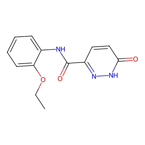 N-(2-ethoxyphenyl)-6-oxo-1,6-dihydropyridazine-3-carboxamide structure