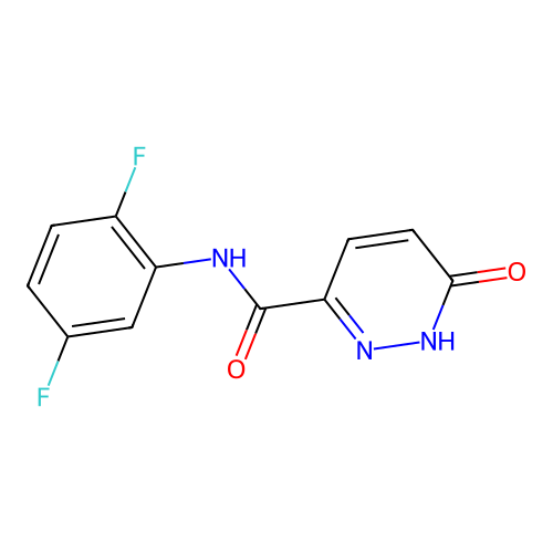 N-(2,5-difluorophenyl)-6-oxo-1,6-dihydropyridazine-3-carboxamide structure