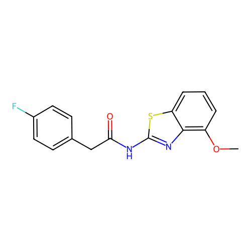 2-(4-fluorophenyl)-N-(4-methoxybenzo[d]thiazol-2-yl)acetamide structure