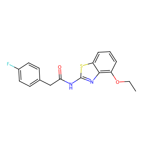 N-(4-ethoxybenzo[d]thiazol-2-yl)-2-(4-fluorophenyl)acetamide structure
