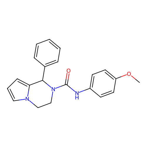 N-(4-methoxyphenyl)-1-phenyl-3,4-dihydro-1H-pyrrolo[1,2-a]pyrazine-2-carboxamide structure
