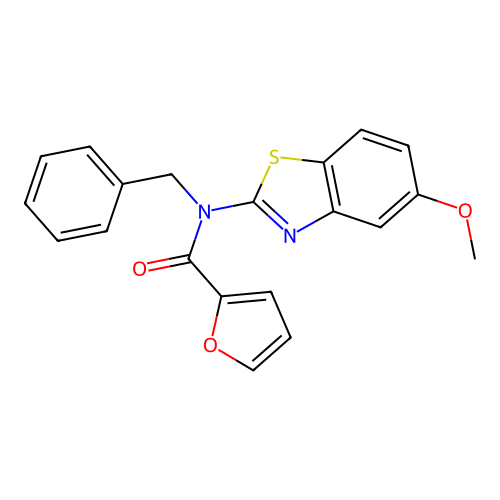 N-benzyl-N-(5-methoxybenzo[d]thiazol-2-yl)furan-2-carboxamide structure