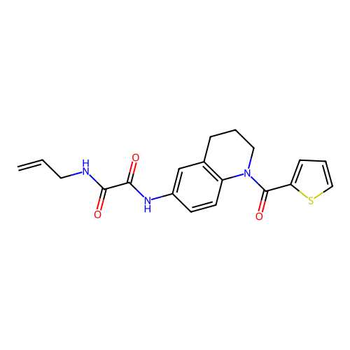 N1-allyl-N2-(1-(thiophene-2-carbonyl)-1,2,3,4-tetrahydroquinolin-6-yl)oxalamide structure