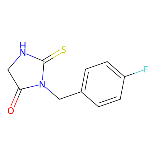 3-(4-Fluorobenzyl)-2-thioxoimidazolidin-4-one structure