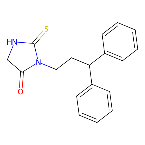 3-(3,3-Diphenylpropyl)-2-sulfanylideneimidazolidin-4-one structure