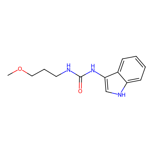 1-(1H-indol-3-yl)-3-(3-methoxypropyl)urea structure
