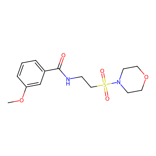 3-methoxy-N-(2-(morpholinosulfonyl)ethyl)benzamide structure