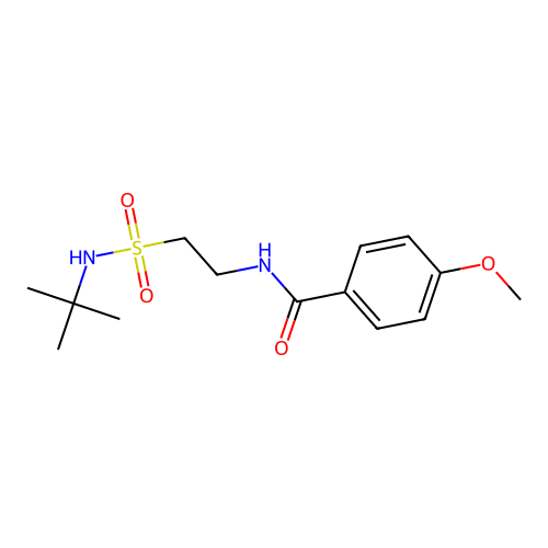 N-[2-(tert-butylsulfamoyl)ethyl]-4-methoxybenzamide structure