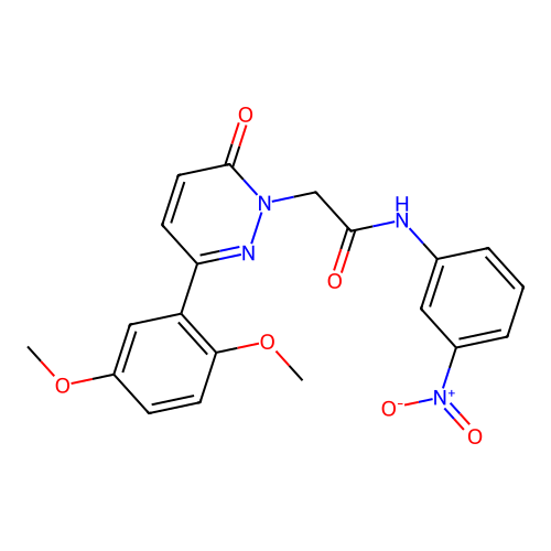 2-[3-(2,5-dimethoxyphenyl)-6-oxopyridazin-1-yl]-N-(3-nitrophenyl)acetamide structure
