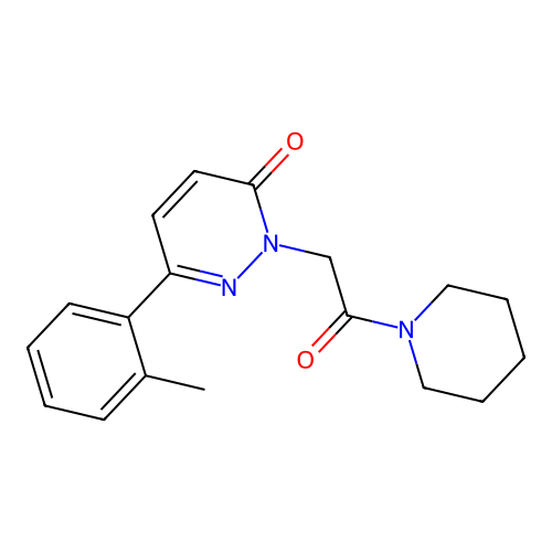 6-(2-Methylphenyl)-2-(2-oxo-2-piperidin-1-ylethyl)pyridazin-3-one structure