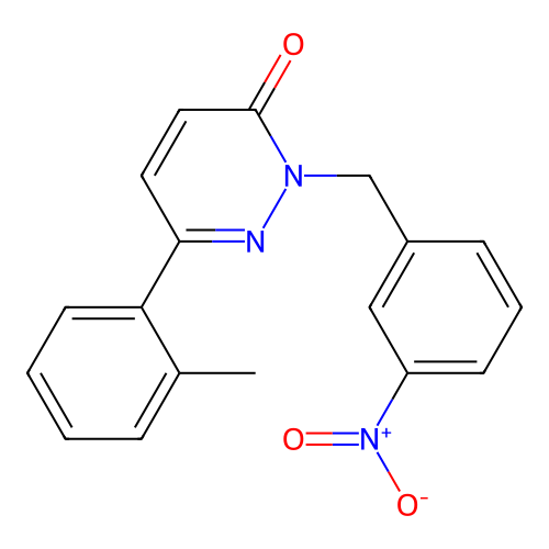 2-(3-nitrobenzyl)-6-(o-tolyl)pyridazin-3(2H)-one structure