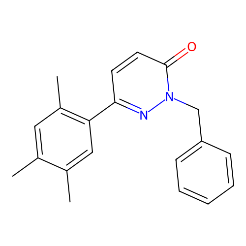 2-Benzyl-6-(2,4,5-trimethylphenyl)pyridazin-3-one structure