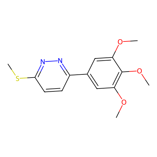 3-(Methylthio)-6-(3,4,5-trimethoxyphenyl)pyridazine structure