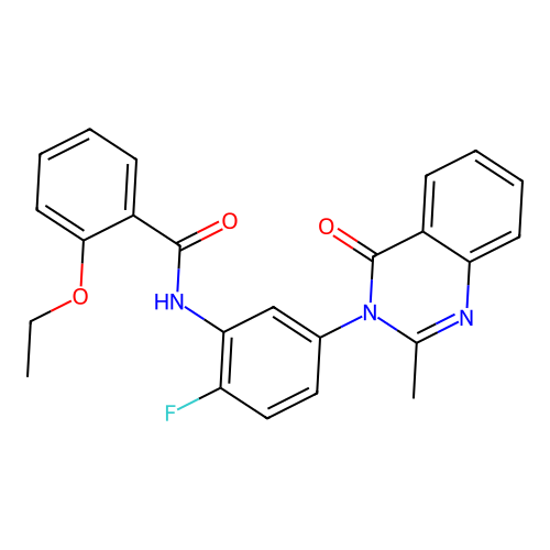 2-ethoxy-N-(2-fluoro-5-(2-methyl-4-oxoquinazolin-3(4H)-yl)phenyl)benzamide structure