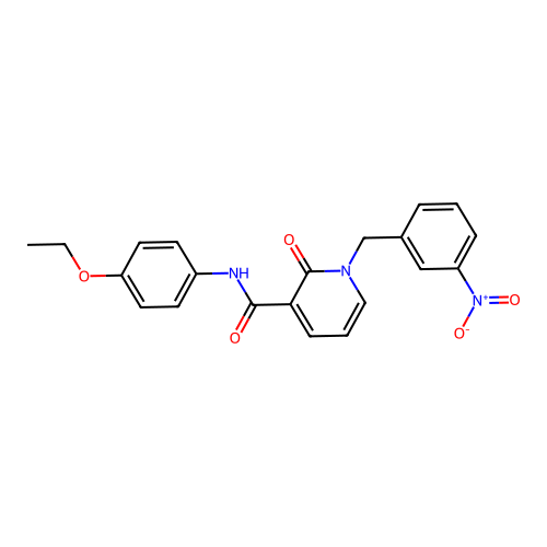 N-(4-ethoxyphenyl)-1-(3-nitrobenzyl)-2-oxo-1,2-dihydropyridine-3-carboxamide structure