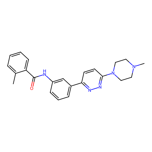 2-methyl-N-(3-(6-(4-methylpiperazin-1-yl)pyridazin-3-yl)phenyl)benzamide structure
