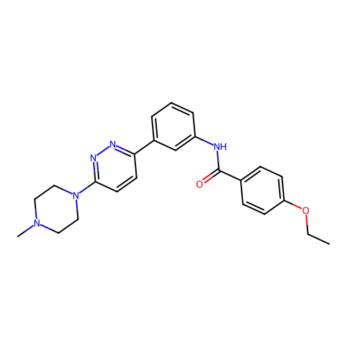 4-ethoxy-N-[3-[6-(4-methylpiperazin-1-yl)pyridazin-3-yl]phenyl]benzamide structure
