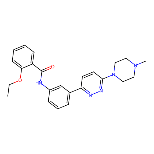 2-ethoxy-N-[3-[6-(4-methylpiperazin-1-yl)pyridazin-3-yl]phenyl]benzamide structure