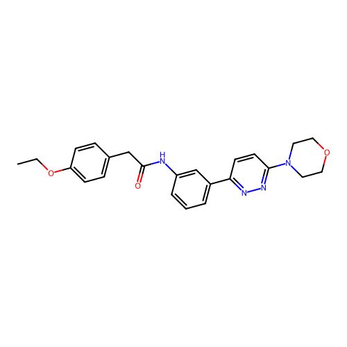 2-(4-ethoxyphenyl)-N-(3-(6-morpholinopyridazin-3-yl)phenyl)acetamide structure