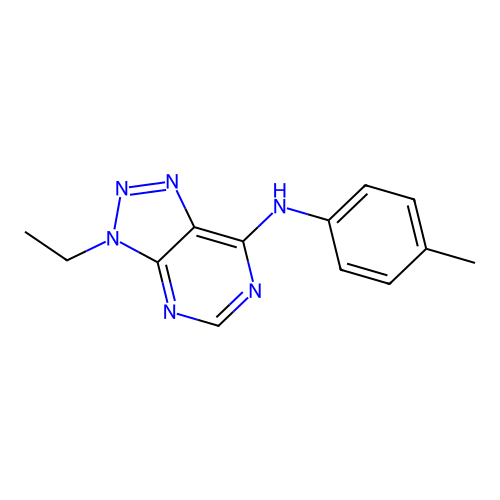 3-ethyl-N-(4-methylphenyl)triazolo[4,5-d]pyrimidin-7-amine structure
