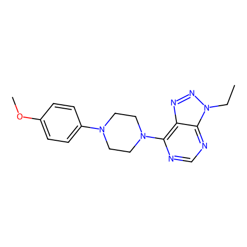 3-Ethyl-7-[4-(4-methoxyphenyl)piperazin-1-yl]triazolo[4,5-d]pyrimidine structure