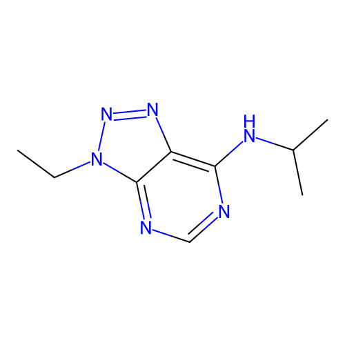 3-Ethyl-N-isopropyl-3h-[1,2,3]triazolo[4,5-d]pyrimidin-7-amine structure