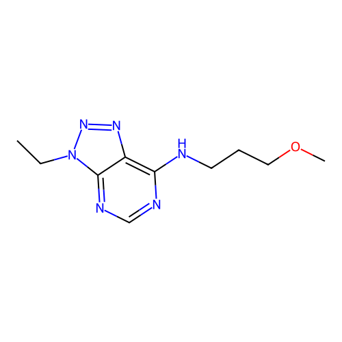 3-ethyl-N-(3-methoxypropyl)-3H-[1,2,3]triazolo[4,5-d]pyrimidin-7-amine structure