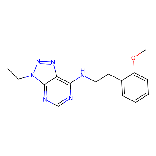 3-ethyl-N-[2-(2-methoxyphenyl)ethyl]triazolo[4,5-d]pyrimidin-7-amine structure