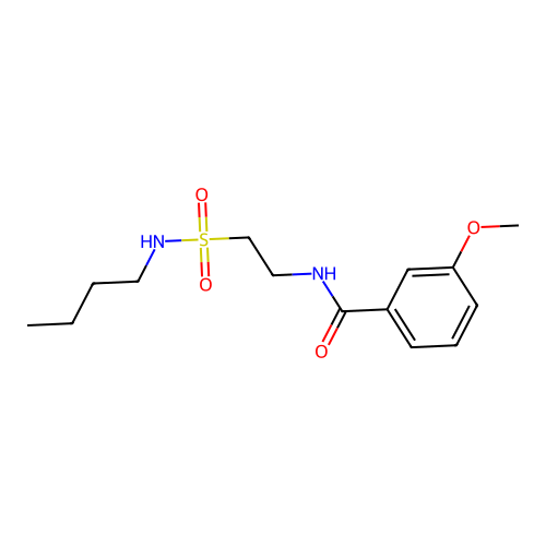 N-(2-(N-butylsulfamoyl)ethyl)-3-methoxybenzamide structure