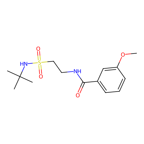 N-(2-(N-(tert-butyl)sulfamoyl)ethyl)-3-methoxybenzamide structure