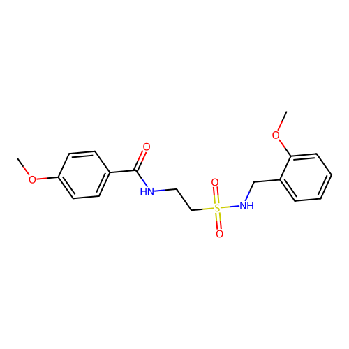 4-methoxy-N-(2-(N-(2-methoxybenzyl)sulfamoyl)ethyl)benzamide structure
