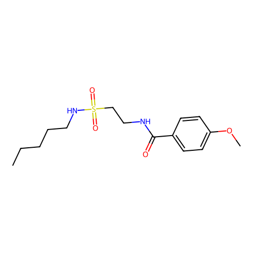 4-methoxy-N-[2-(pentylsulfamoyl)ethyl]benzamide structure