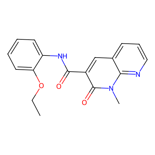 N-(2-ethoxyphenyl)-1-methyl-2-oxo-1,2-dihydro-1,8-naphthyridine-3-carboxamide structure
