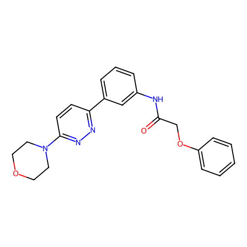 N-[3-(6-morpholin-4-ylpyridazin-3-yl)phenyl]-2-phenoxyacetamide structure