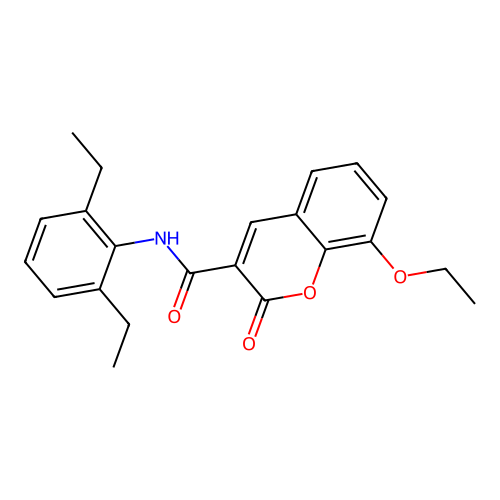 N-(2,6-diethylphenyl)-8-ethoxy-2-oxo-2H-chromene-3-carboxamide structure