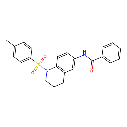 N-(1-tosyl-1,2,3,4-tetrahydroquinolin-6-yl)benzamide structure