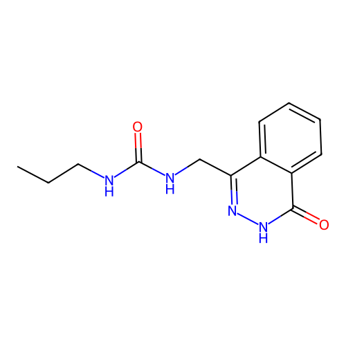 1-((4-Oxo-3,4-dihydrophthalazin-1-yl)methyl)-3-propylurea structure