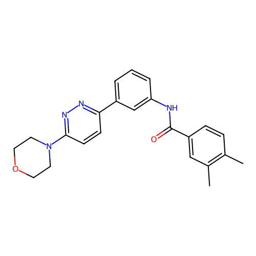 3,4-dimethyl-N-(3-(6-morpholinopyridazin-3-yl)phenyl)benzamide structure