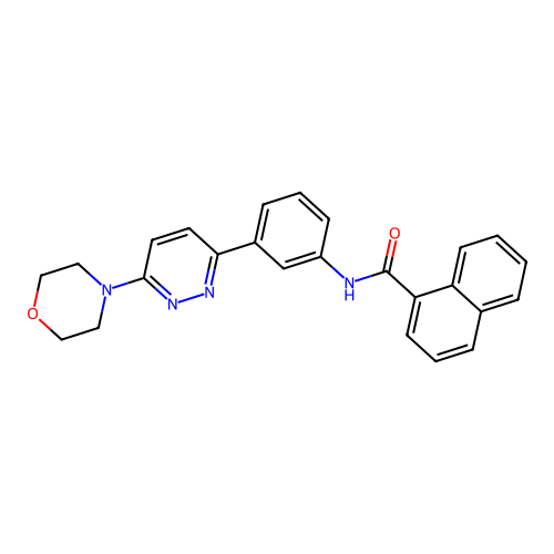 N-(3-(6-morpholinopyridazin-3-yl)phenyl)-1-naphthamide structure