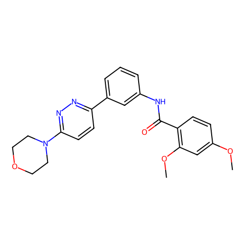 2,4-dimethoxy-N-(3-(6-morpholinopyridazin-3-yl)phenyl)benzamide structure