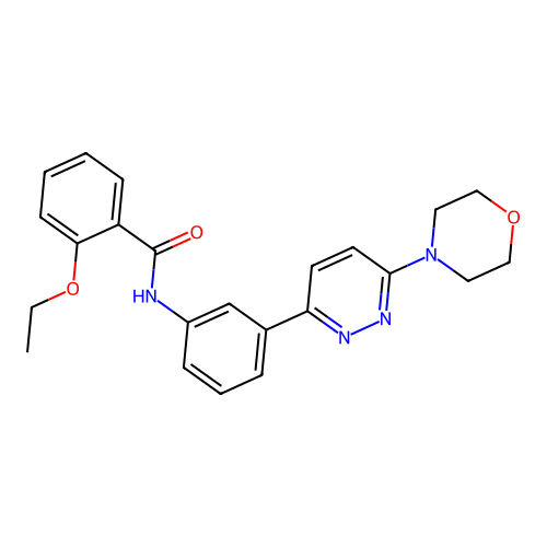 2-ethoxy-N-[3-(6-morpholin-4-ylpyridazin-3-yl)phenyl]benzamide structure