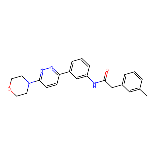 N-(3-(6-morpholinopyridazin-3-yl)phenyl)-2-(m-tolyl)acetamide structure