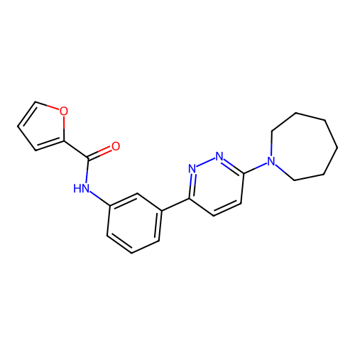 N-{3-[6-(azepan-1-yl)pyridazin-3-yl]phenyl}furan-2-carboxamide structure