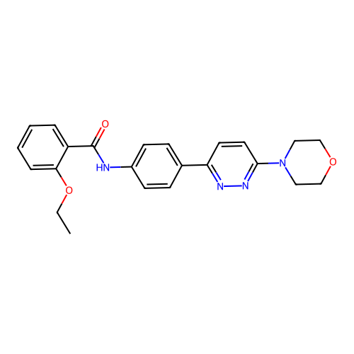 2-ethoxy-N-(4-(6-morpholinopyridazin-3-yl)phenyl)benzamide structure